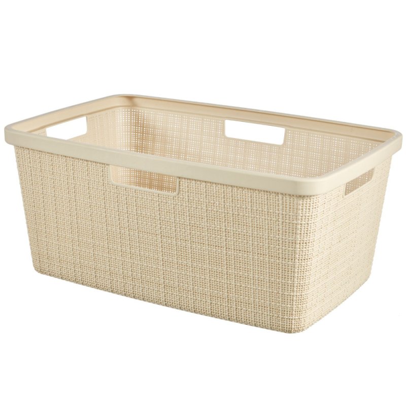 CURVER WASBOX JUTE LOOK 46L OFF WHITE - 101 5980 - 101-5980