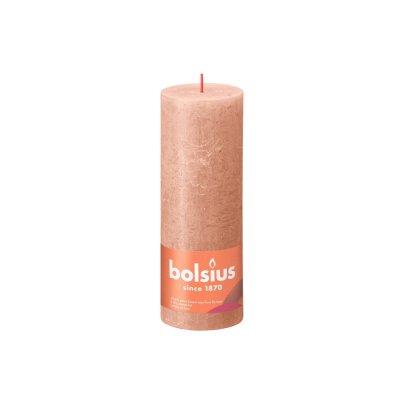 BOLSIUS KAARS RUSTIEK CREAM CARAMEL 19CM - 101 9442 - 101-9442