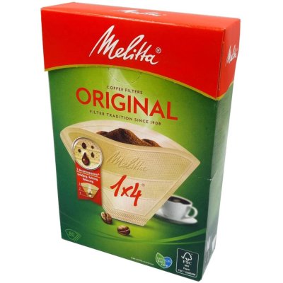 MELITTA KOFFIEFILTERS 1X4 80ST BRUIN - 103 2394 - 103-2394