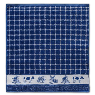 DDDDD KEUKENDOEK DUTCHIE 50 X 55 BLUE - 104 6776 - 104-6776