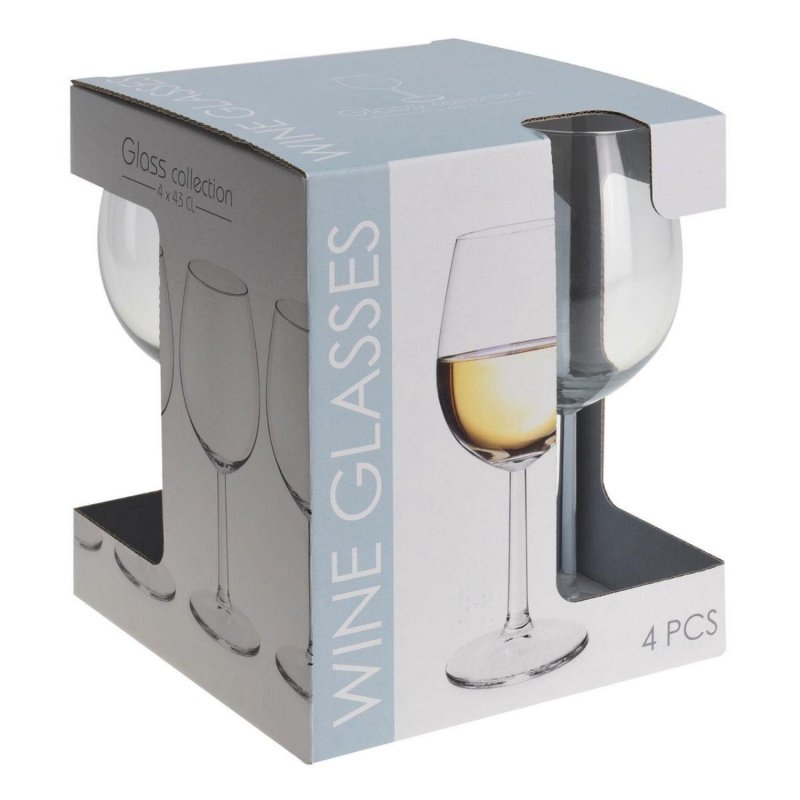 WITTE WIJNGLAZEN S/4 43 CL - 105 0280 - 105-0280