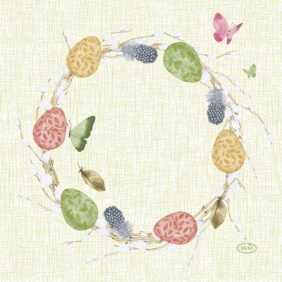 DUNI SERVETTEN JOYFUL SPRING 33X33CM - 105 4810 - 105-4810