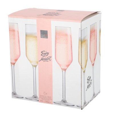 ROYAL LEERDAM CHAMPAGNEGLAS MOMENT SET 6 - 106 0458 - 106-0458