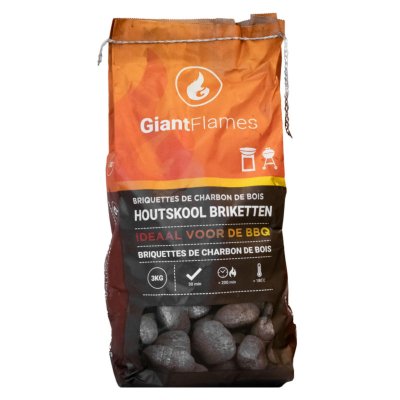 GIANT FLAMES PEFC HOUTSKOOL BRIKET 3 KG - 180 0202 - 180-0202