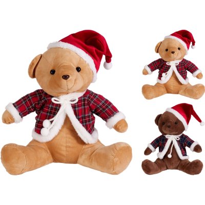 BEER MET KERSTMUTS 35CM 3ASS - 193 0279 - 193-0279