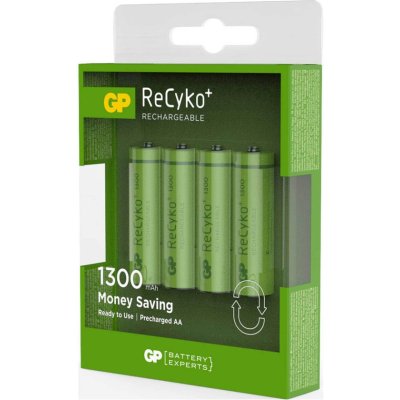 GP AA OPLAADBAAR 1300mAh S/4 - 2200102610567 - *0010261056