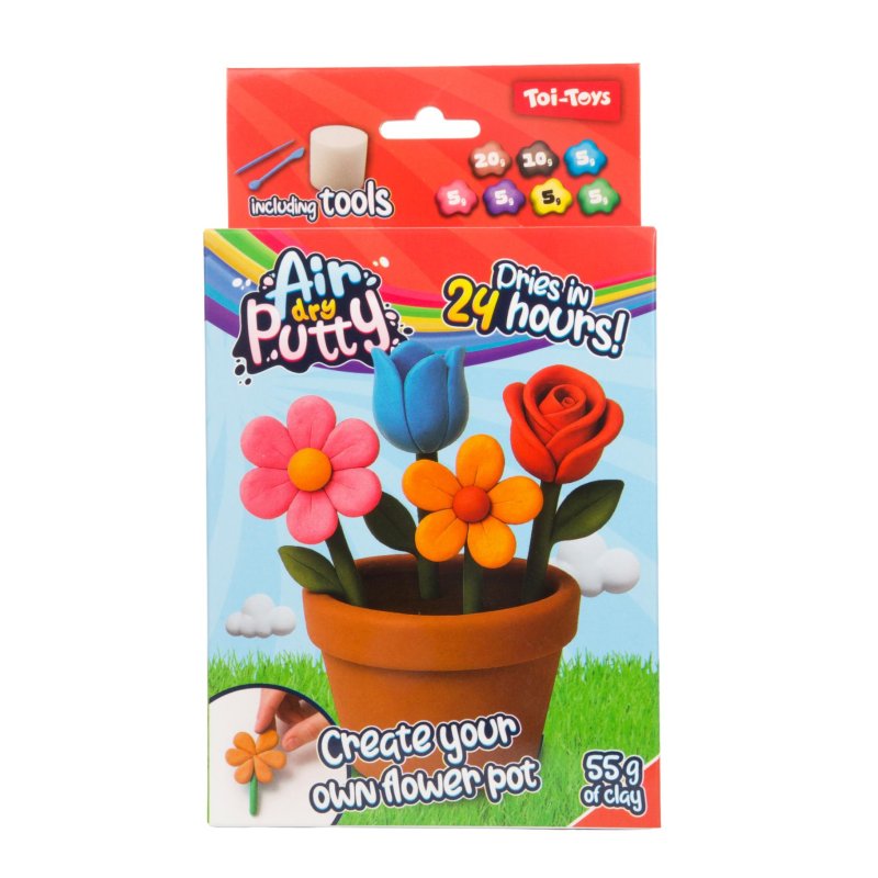 AIR SOFT KLEI BLOEMEN DIY 3 ASSORTI - 255 4998 - 255-4998