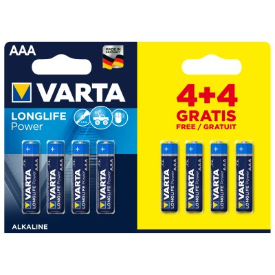 VARTA HIGH ENERGY 8-PACK AAA - 390 1214 - 390-1214