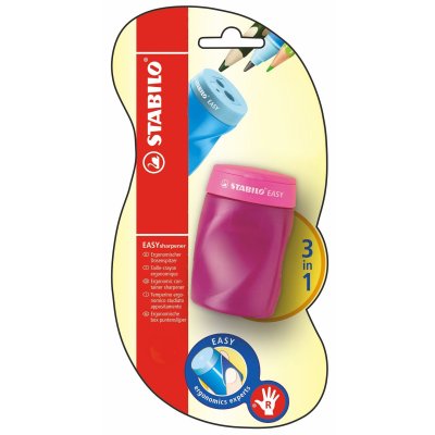 STABILO PUNTENSLIJPER 3IN1 RECHTS ROZE - 4006381415965 - 1052288