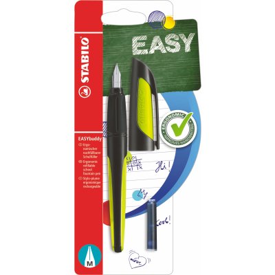 VULPEN STABILO EASY BUDDY ZWART/LIME - 4006381515566 - 650-5565