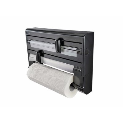 LEIFHEIT TRIO KEUKENROLHOUDER BLACK - 4006501257949 - *0010260903