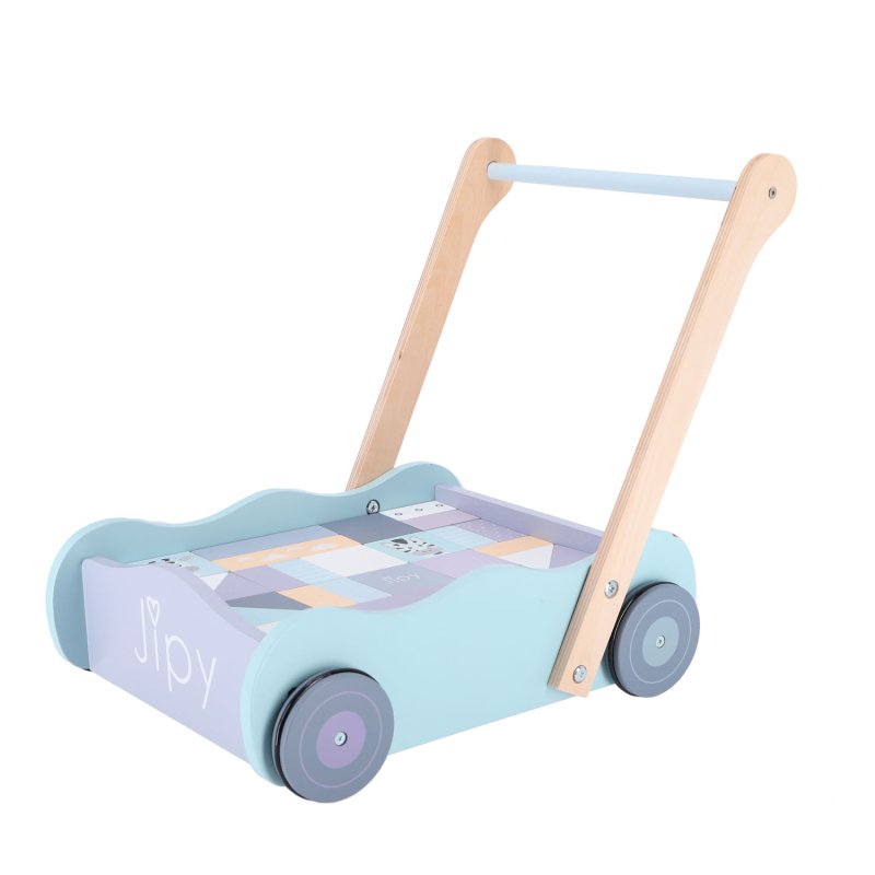JIPY HOUTEN BLOKKENKAR MET BLOKKEN HOUT - 410 3066 - 410-3066