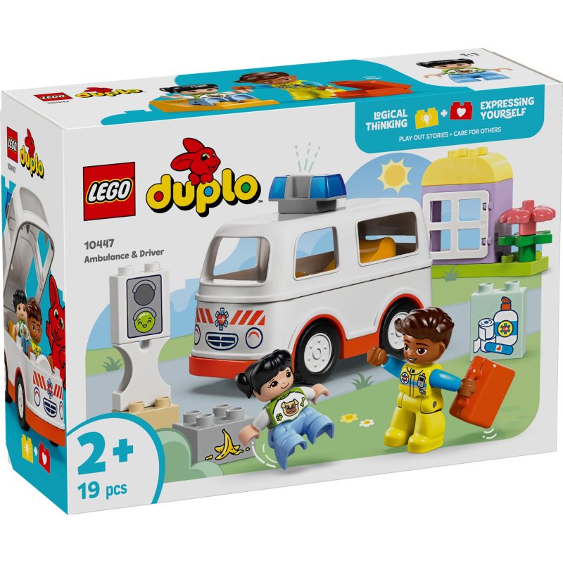 LEGO 10447 DUPLO AMBULANCE MET CHAUFFEUR - 411 0447 - 411-0447