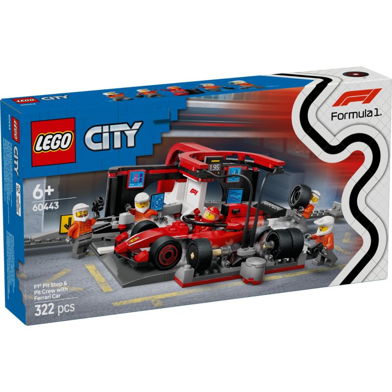 LEGO 60443 CITY F1 PITSTOP EN PITCREW ME - 411 2496 - 411-2496