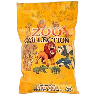 ZOO ANIMALS 8-16CM 14 ASSORTI IN BLINDBA - 446 5217 - 446-5217