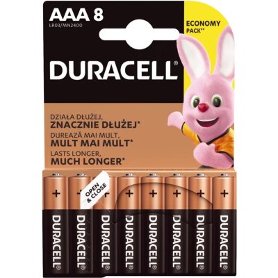 BATTERIJ DURACELL DURALOCK AAA 8-PACK - 5000394160026 - 5000394203358