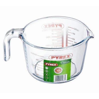 PYREX MAATBEKER 1 LITER GLAS - 5010762010648 - 101-0648