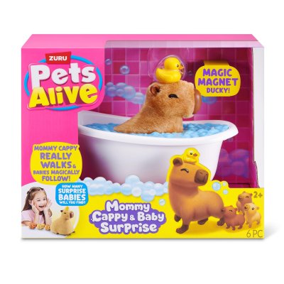 ZURU PETS ALIVE MOMMY CAPYBARA &amp; BABY SU - 576 7265 - 576-7265