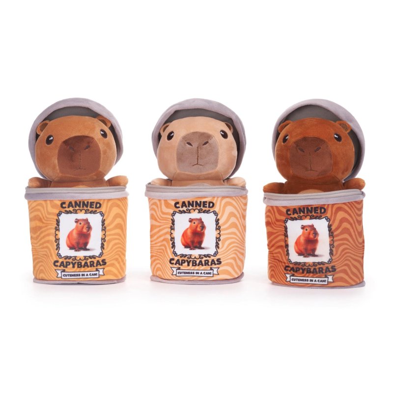 PLUCHE CAPYBARA 16,5CM IN PLUCHE BLIK 13 - 581 5366 - 581-5366