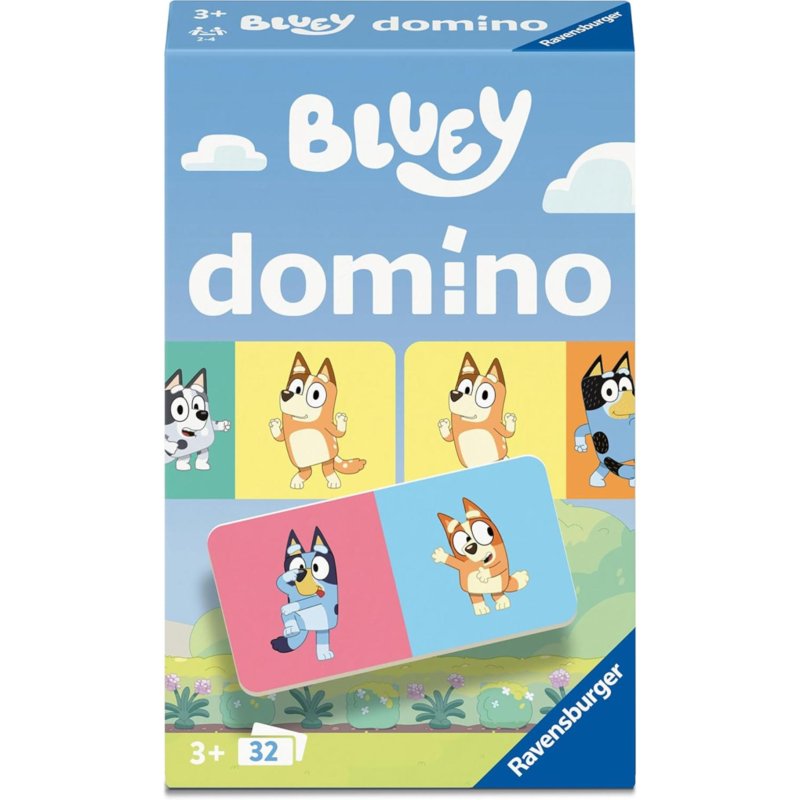 RAVENSBURGER SPEL BLUEY DOMINO POCKET - 601 9022 - 601-9022