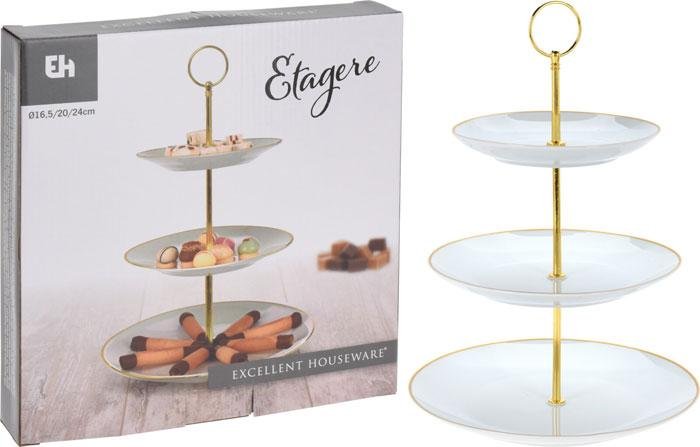 ETAGERE PORSELEIN 3 LAGEN 16,5/20/24CM - 628900240 composition 001  - 628900240