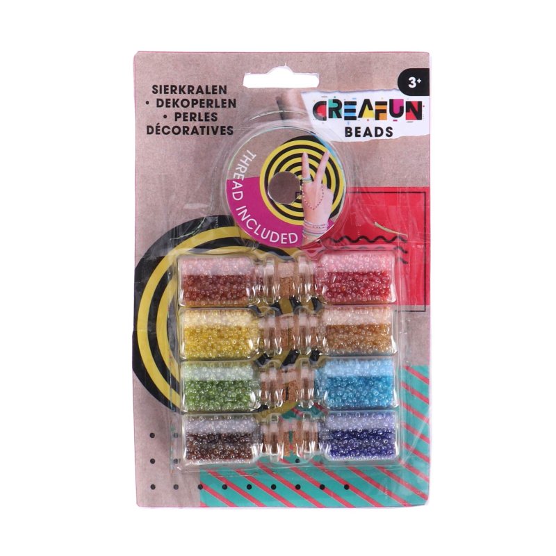 CREAFUN KRALEN IN POTJES 8 STUKS MET DRA - 637 0094 - 637-0094