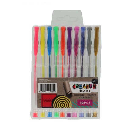 CREAFUN GELPENNEN NEON GLITTER METALLIC - 650 0165 - 650-0165