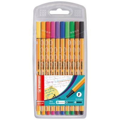 STABILO FIJNSCHRIJVER POINT 88 10 STUKS - 650 8810 - 650-8810