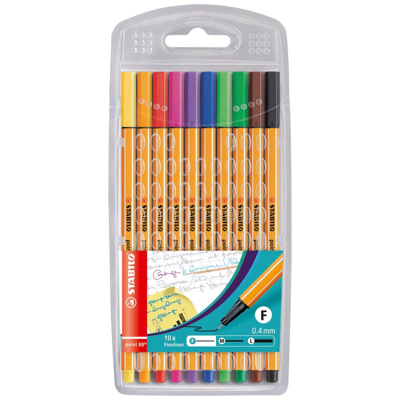 STABILO FIJNSCHRIJVER POINT 88 10 STUKS - 650 8810 - 650-8810