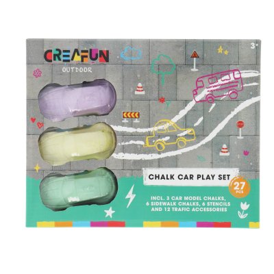 CREAFUN STOEPKRIJT AUTOS WEGENSET 27DLG - 653 1204 - 653-1204