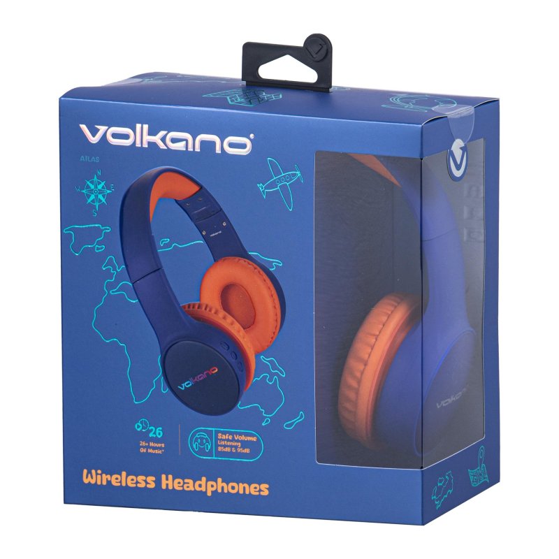 KOPTELEFOON BLUETOOTH VOLCANO KIDS BLUE - 690 9636 - 690-9636