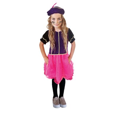 VERKLEEDSET PIETENJURK ROZE PAARS 3-5J - 810 8644 - 810-8644