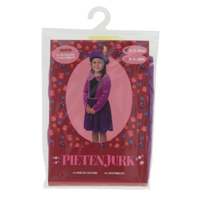 PIETENJURK PAARS STERREN 98-104 CM - 810 9481 - 810-9481
