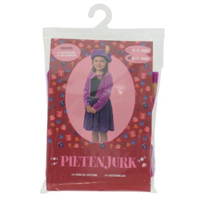 PIETENJURK PAARS STERREN 110-116 CM - 810 9498 - 810-9498