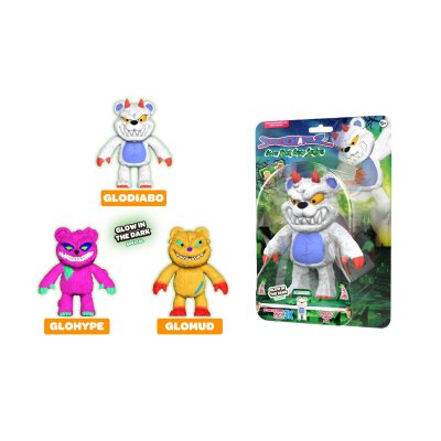 STRETCHAPALZ GLOW BEAR GANG 14 CM 3 ASSO - 861 7631 - 861-7631