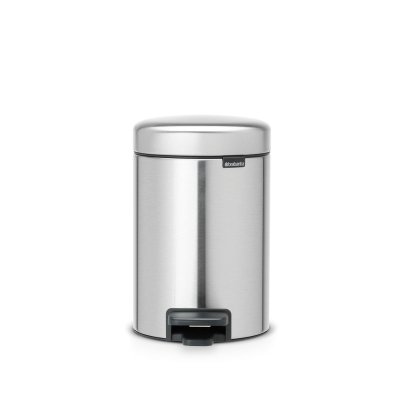 BRABANTIA PEDAALEMMER 3L FPP MATT STEEL - 8710755112164 - 112164