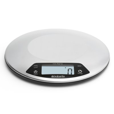 BRABANTIA DIGITALE KEUKENWEEGSCHAAL RVS - 8710755480607 1 - 480560