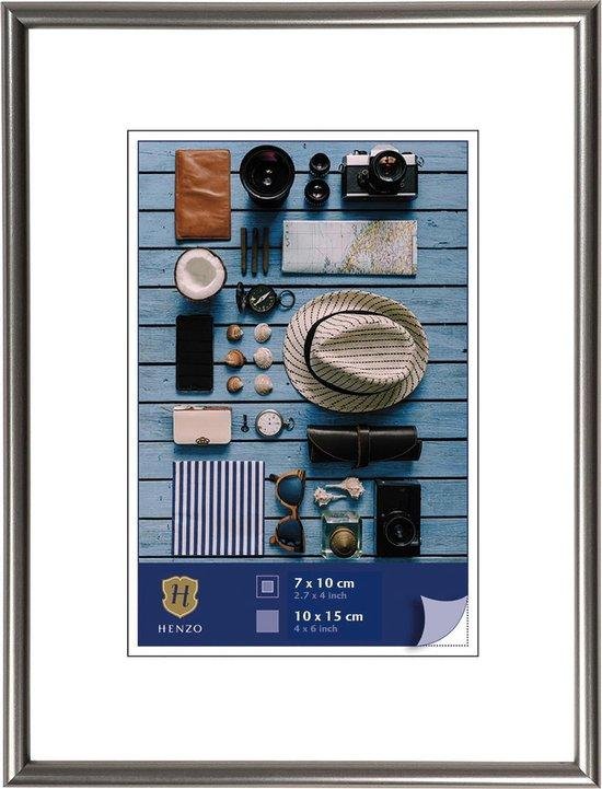 HENZO FOTOLIJST NAPOLI METAL 10x15 STEEL - 8711229029056 - 8052918