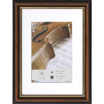 HENZO FOTOLIJST VERONA 13x18 DARK BROWN - 8711229802857 1 - 8028504