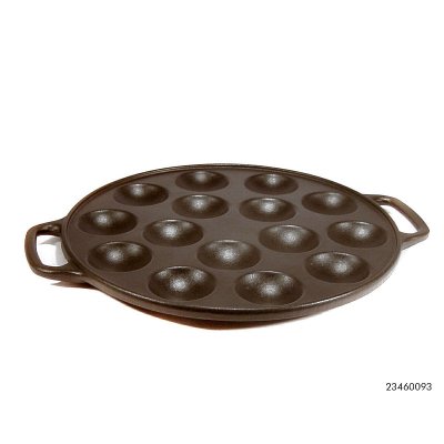 CAST IRON POFFERTJESPLAAT GIETIJZER 23CM - 8712442049890 - 102-0093