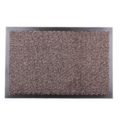 SCHOONLOOPMAT 40X60 BRUIN RUBBER RAND - 8718274931822 - *0010178559