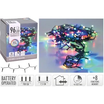 LEDVERLICHTING 96 OP BATT 7M KLEUR - 8719202261905 - AX8415420