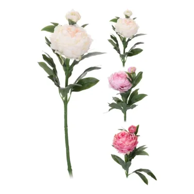 KUNSTBLOEM PIOENROOS 17X17X61CM 3 ASSORT - 8719202971439 - 101-7008