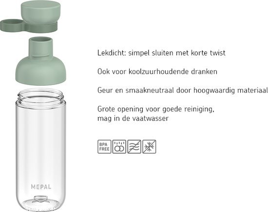 MEPAL VITA WATERFLES 700ML -NORDIC BLACK - 8720294032434 1 - 104-2434