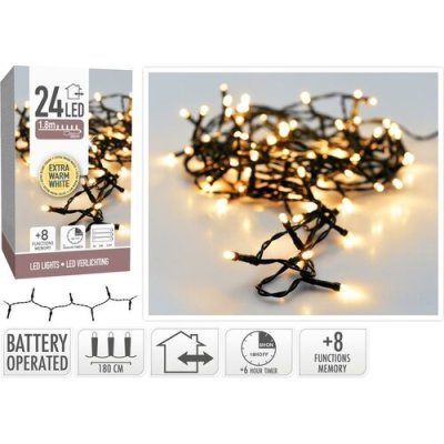 LEDVERLICHTING 24 BATT 1.8M EXTRWARM WIT - 8720573698061 - AX9810300