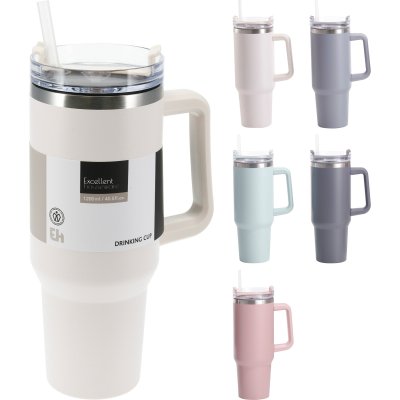 DRINKBEKER RVS 1200ML HANDVAT ASSORTI - 8721037275255 - C80700930