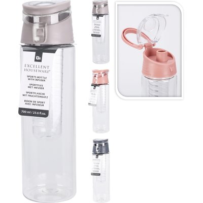 EH SPORT BIDON MET INFUSER PASTEL ASSORT - 8721037343473 - *0010251965