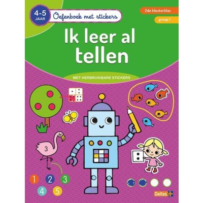 OEFENBOEK IK LEER TELLEN + STICKERS 4-5J - 9789044757828 1 - 0642411