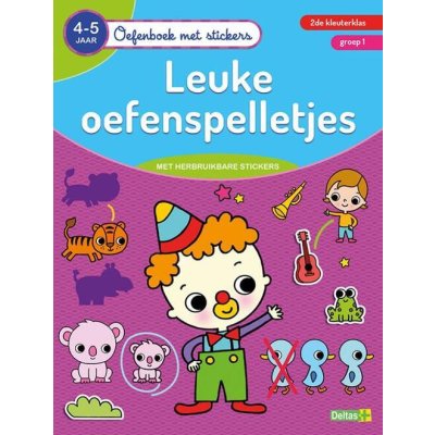 DELTAS OEFENBOEK STICKERS SPELLETJE 4-5J - 9789044757835 1 - 0642412