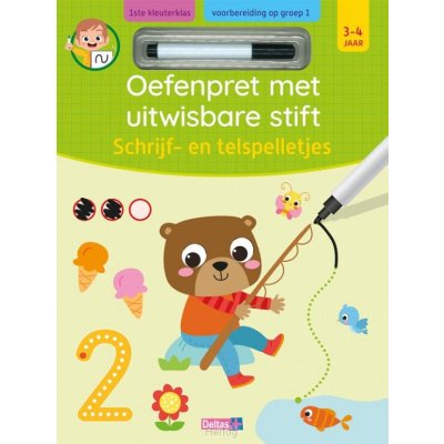 OEFENPRET SCHRIJF EN TELSPEL UITW STIFT - 9789044769883 - *0010262020